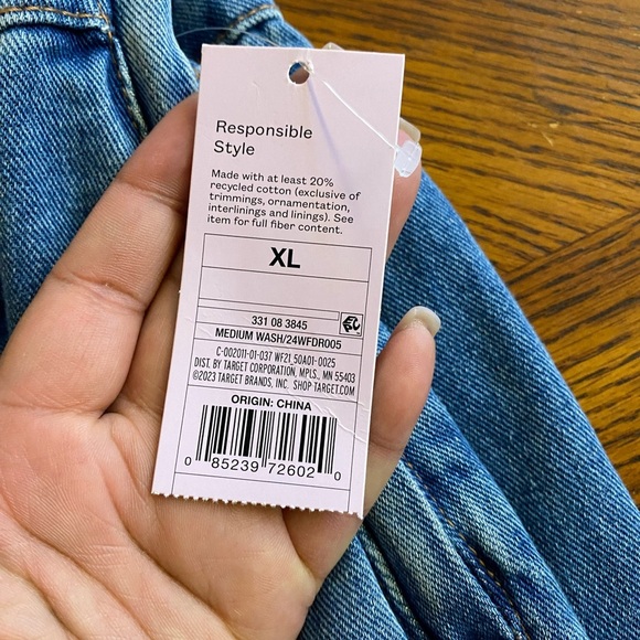 Wild Fable High-Waisted Tube Top Denim Romper - Picture 6 of 12